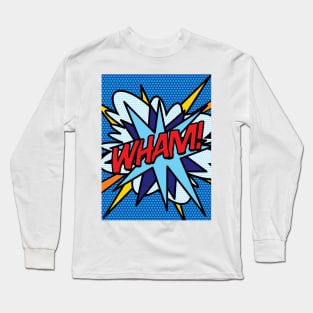 Comic Book Pop Art WHAM Long Sleeve T-Shirt